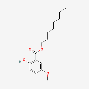 molecular formula C16H24O4 B14685226 Octyl 2-hydroxy-5-methoxybenzoate CAS No. 25485-92-1