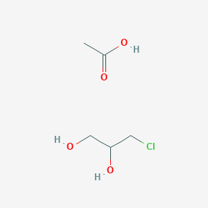 molecular formula C5H11ClO4 B14685254 Acetic acid;3-chloropropane-1,2-diol CAS No. 31712-69-3