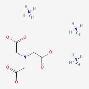 molecular formula C6H18N4O6 B14685359 triazanium;2-[bis(carboxylatomethyl)amino]acetate CAS No. 32685-17-9