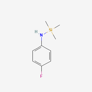 molecular formula C9H14FNSi B14685644 Silanamine, N-(4-fluorophenyl)-1,1,1-trimethyl- CAS No. 33407-00-0