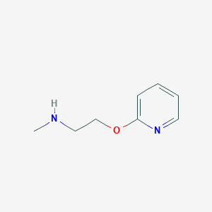 molecular formula C8H12N2O B14685706 Methyl[2-(pyridin-2-yloxy)ethyl]amine CAS No. 29450-04-2