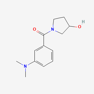 molecular formula C13H18N2O2 B1468571 1-[3-(Dimethylamino)benzoyl]pyrrolidin-3-ol CAS No. 1467046-98-5