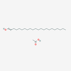 molecular formula C24H48O3 B14685756 Acetic acid;docos-1-en-1-ol CAS No. 29968-19-2