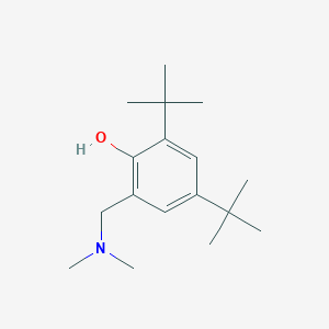 molecular formula C17H29NO B14685769 2,4-Di-tert-butyl-6-dimethylaminomethyl-phenol CAS No. 32857-07-1