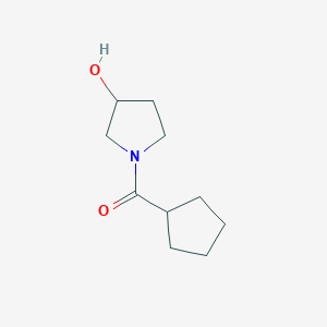 molecular formula C10H17NO2 B1468579 Cyclopentyl(3-hydroxypyrrolidin-1-yl)methanone CAS No. 1340367-08-9