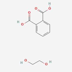 molecular formula C10H12O6 B14685850 Ethane-1,2-diol;phthalic acid CAS No. 25610-19-9