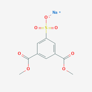 molecular formula C10H9NaO7S B146860 Sodium 3,5-bis(methoxycarbonyl)benzenesulfonate CAS No. 3965-55-7