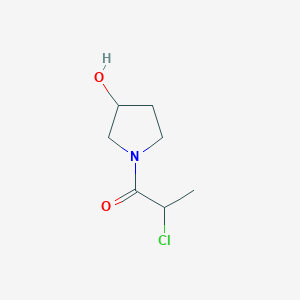 2-Chloro-1-(3-hydroxypyrrolidin-1-yl)propan-1-one