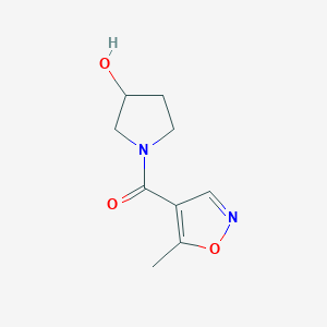 1-(5-Methyl-1,2-oxazole-4-carbonyl)pyrrolidin-3-ol