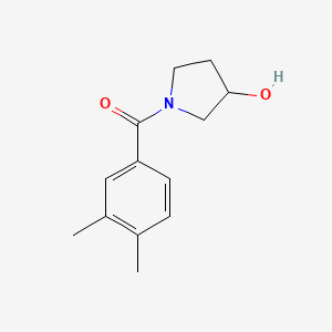 molecular formula C13H17NO2 B1468611 1-(3,4-Dimethylbenzoyl)pyrrolidin-3-ol CAS No. 1342958-71-7