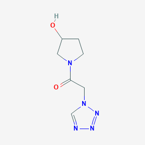 1-(3-hydroxypyrrolidin-1-yl)-2-(1H-1,2,3,4-tetrazol-1-yl)ethan-1-one