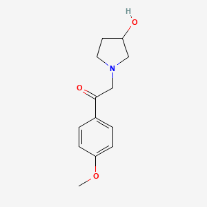 2-(3-Hydroxypyrrolidin-1-yl)-1-(4-methoxyphenyl)ethan-1-one