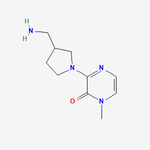 3-(3-(aminomethyl)pyrrolidin-1-yl)-1-methylpyrazin-2(1H)-one