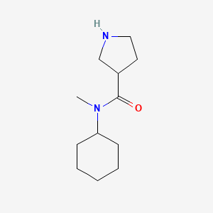N-cyclohexyl-N-methylpyrrolidine-3-carboxamide