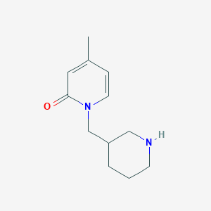 4-methyl-1-(piperidin-3-ylmethyl)pyridin-2(1H)-one