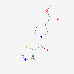 1-(4-Methyl-1,3-thiazole-5-carbonyl)pyrrolidine-3-carboxylic acid