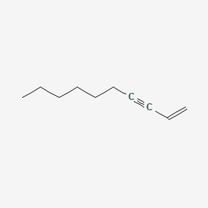 molecular formula C10H16 B14686278 1-Decen-3-yne CAS No. 33622-26-3