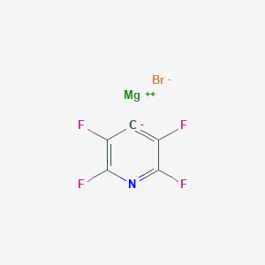 molecular formula C5BrF4MgN B14686339 magnesium;2,3,5,6-tetrafluoro-4H-pyridin-4-ide;bromide CAS No. 31103-36-3