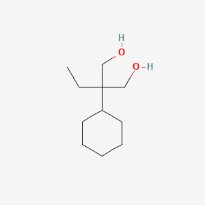 molecular formula C11H22O2 B14686445 1,3-Propanediol, 2-cyclohexyl-2-ethyl- CAS No. 25450-99-1
