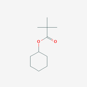 molecular formula C11H20O2 B14686587 Propanoic acid, 2,2-dimethyl-, cyclohexyl ester CAS No. 29878-49-7