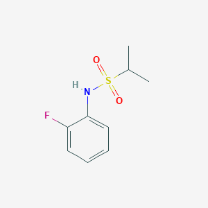 molecular formula C9H12FNO2S B1468662 N-(2-fluorophenyl)propane-2-sulfonamide CAS No. 1339696-24-0