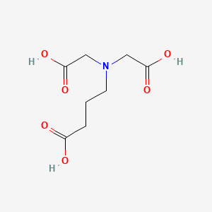 molecular formula C8H13NO6 B14686807 Butanoic acid, 4-[bis(carboxymethyl)amino]- CAS No. 28101-20-4