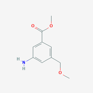 molecular formula C10H13NO3 B1468686 Methyl 3-amino-5-(methoxymethyl)benzoate CAS No. 1310105-53-3