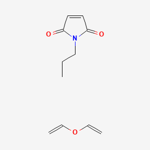 molecular formula C11H15NO3 B14687083 Ethenoxyethene;1-propylpyrrole-2,5-dione CAS No. 29465-98-3