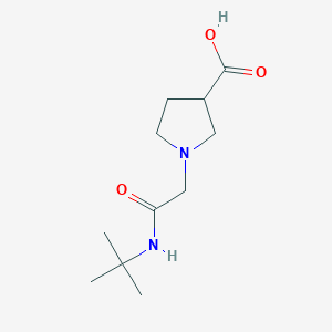 molecular formula C11H20N2O3 B1468716 1-[(Tert-butylcarbamoyl)methyl]pyrrolidine-3-carboxylic acid CAS No. 1310103-93-5