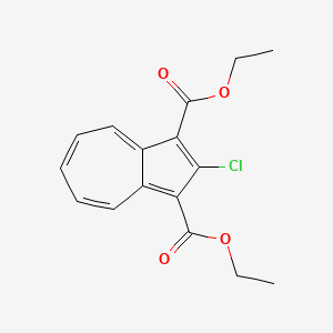 molecular formula C16H15ClO4 B14687240 Diethyl 2-chloroazulene-1,3-dicarboxylate CAS No. 36044-40-3