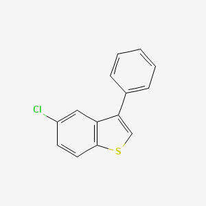molecular formula C14H9ClS B14687322 Benzo[b]thiophene, 5-chloro-3-phenyl- CAS No. 28540-36-5