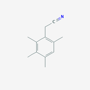 molecular formula C12H15N B14687412 2-(2,3,4,6-Tetramethylphenyl)acetonitrile 