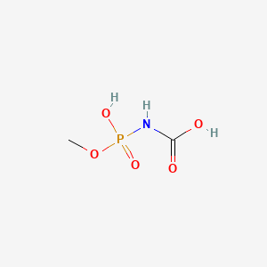 molecular formula C2H6NO5P B14687420 [Hydroxy(methoxy)phosphoryl]carbamic acid CAS No. 31523-65-6