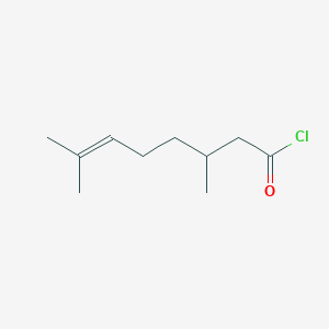 molecular formula C10H17ClO B14687448 Citronelloyl chloride 