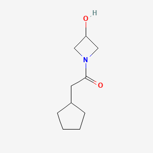 2-Cyclopentyl-1-(3-hydroxyazetidin-1-yl)ethan-1-one