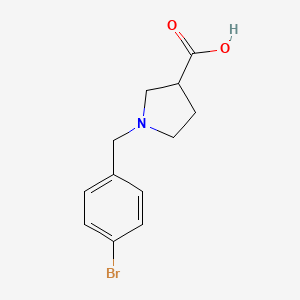 1-[(4-Bromophenyl)methyl]pyrrolidine-3-carboxylic acid