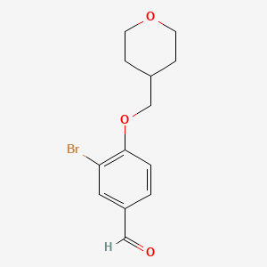 3-Bromo-4-(tetrahydropyran-4-ylmethoxy)benzaldehyde