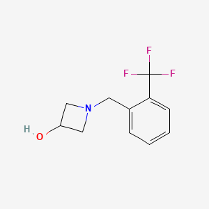 1-{[2-(Trifluoromethyl)phenyl]methyl}azetidin-3-ol