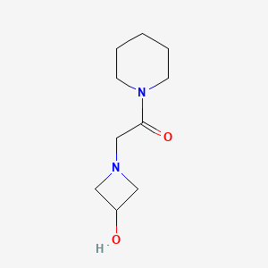 2-(3-Hydroxyazetidin-1-yl)-1-(piperidin-1-yl)ethan-1-one