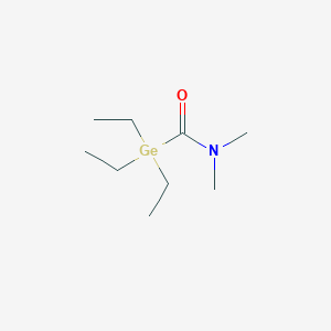molecular formula C9H21GeNO B14687843 1,1,1-Triethyl-N,N-dimethylgermanecarboxamide CAS No. 30610-49-2