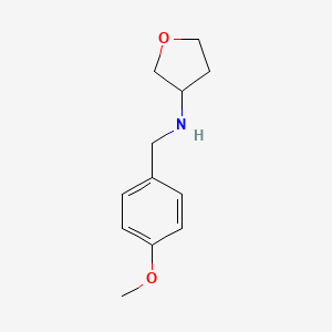 N-[(4-methoxyphenyl)methyl]oxolan-3-amine