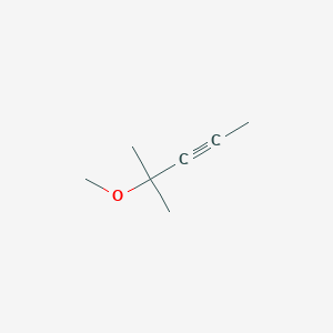 molecular formula C7H12O B14687880 4-Methoxy-4-methylpent-2-yne CAS No. 24642-05-5