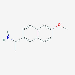 molecular formula C13H15NO B146879 1-(6-Methoxy-2-naphthyl)ethanamine CAS No. 133097-30-0
