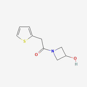 1-(3-Hydroxyazetidin-1-yl)-2-(thiophen-2-yl)ethan-1-one