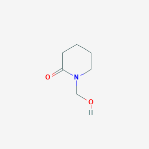molecular formula C6H11NO2 B14687923 2-Piperidinone, 1-(hydroxymethyl)- CAS No. 24460-70-6