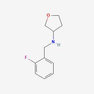 molecular formula C11H14FNO B1468801 N-[(2-fluorophenyl)methyl]oxolan-3-amine CAS No. 1342192-88-4