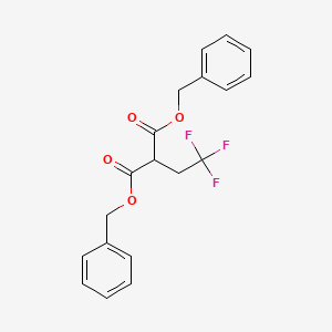 molecular formula C19H17F3O4 B1468838 2-(2,2,2-Trifluoroethyl)-malonic acid dibenzyl ester CAS No. 1097629-03-2