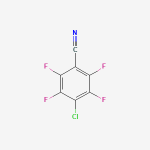 molecular formula C7ClF4N B14688400 Benzonitrile, 4-chloro-2,3,5,6-tetrafluoro- CAS No. 31469-84-8