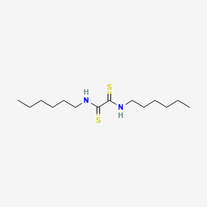 molecular formula C14H28N2S2 B14688447 N,N'-Di-n-hexyldithiooxamide CAS No. 32461-94-2
