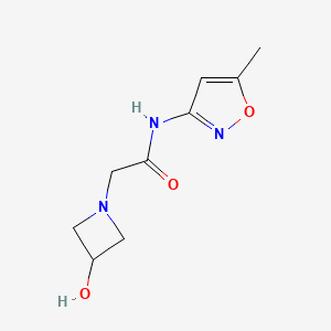 2-(3-hydroxyazetidin-1-yl)-N-(5-methyl-1,2-oxazol-3-yl)acetamide